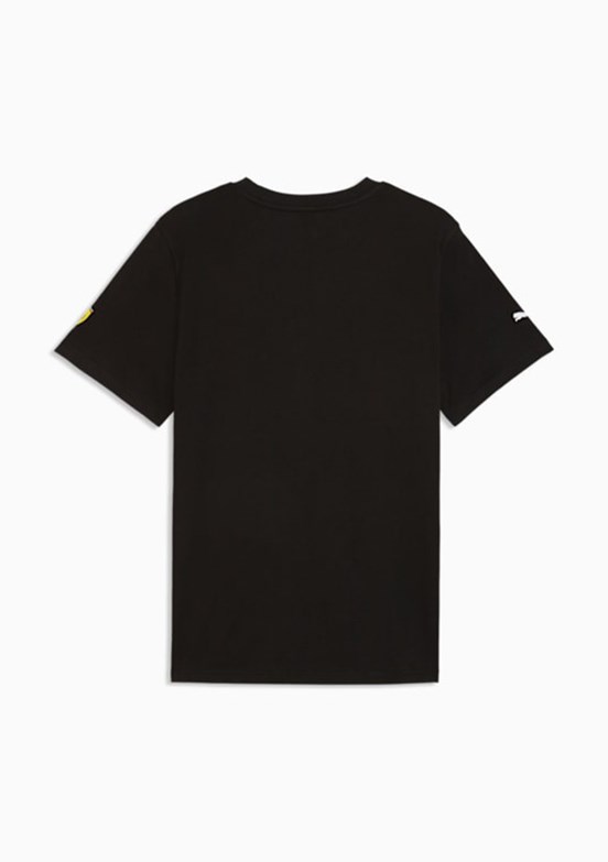 PUMA Ferrari Tonal Shield Tee - 63531101 Erkek Siyah Baskılı T-Shirt