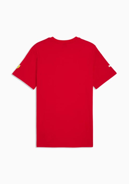 PUMA Ferrari Tonal Shield Tee - 63531102 Erkek Kırmızı Baskılı T-Shirt