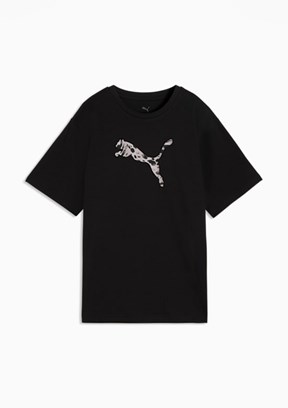 PUMA ESS GRAPHIC Animal Tee Siyah Kadın T-Shirt