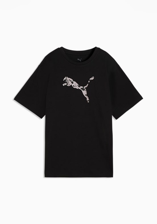 PUMA ESS GRAPHIC Animal Tee Siyah Kadın T-Shirt