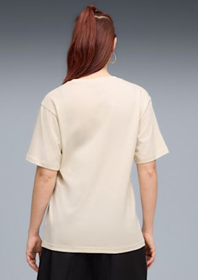 PUMA ESS GRAPHIC Animal Tee Beyaz Kadın Baskılı T-Shirt