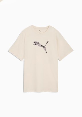 PUMA ESS GRAPHIC Animal Tee Beyaz Kadın Baskılı T-Shirt