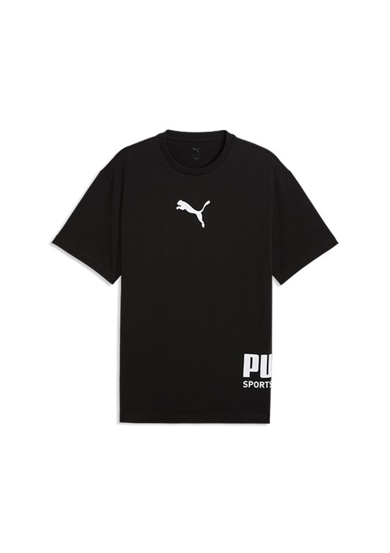 PUMA Sport Graphic - 69216901 Erkek Siyah Baskılı T-Shirt
