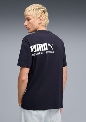 PUMA Sport Graphic - 69216916 Erkek Lacivert Baskılı T-Shirt