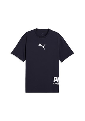 PUMA Sport Graphic - 69216916 Erkek Lacivert Baskılı T-Shirt