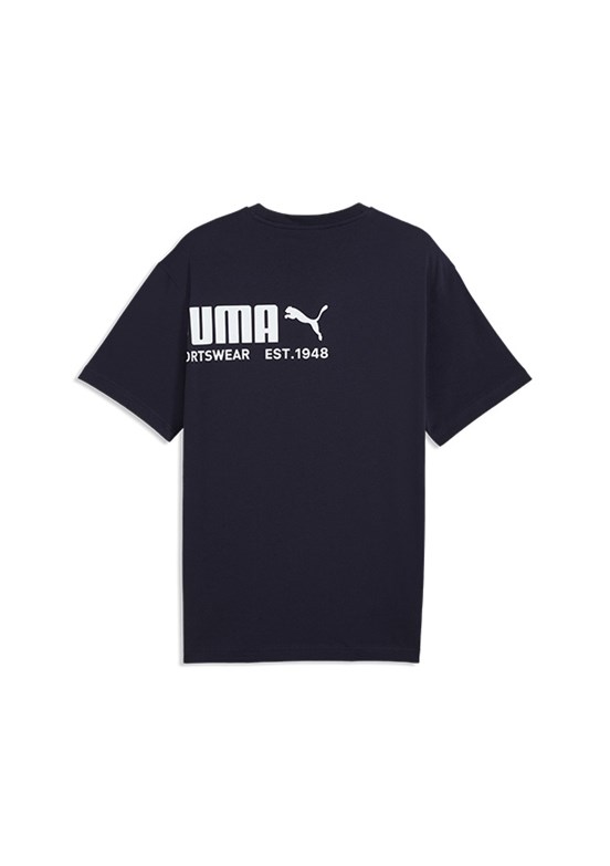 PUMA Sport Graphic - 69216916 Erkek Lacivert Baskılı T-Shirt