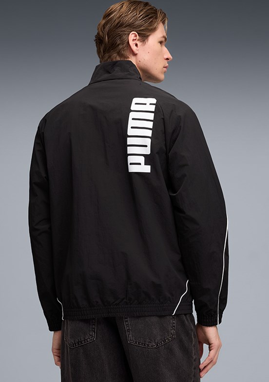PUMA Sport Track - 69217301 Erkek Siyah Baskılı Ceket
