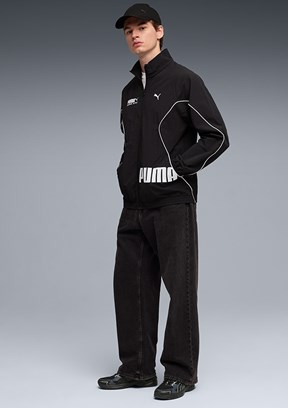 PUMA Sport Track - 69217301 Erkek Siyah Baskılı Ceket