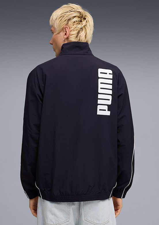 PUMA Sport Track - 69217316 Erkek Lacivert Baskılı Ceket
