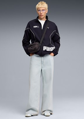 PUMA Sport Track - 69217316 Erkek Lacivert Baskılı Ceket