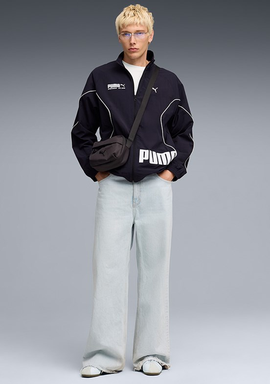 PUMA Sport Track - 69217316 Erkek Lacivert Baskılı Ceket