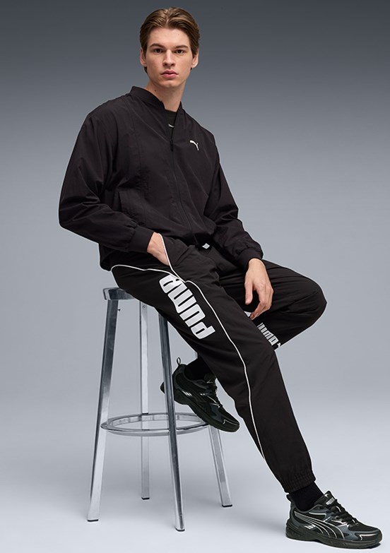 PUMA Sport Woven Track - 69217601 Erkek Siyah Eşofman Altı