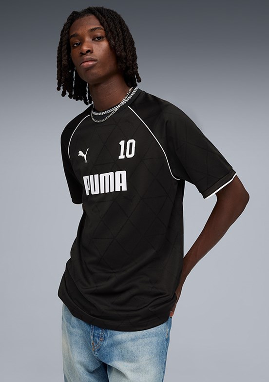 PUMA Sport Football Jersey - 69217701 Erkek Siyah Baskılı T-Shirt
