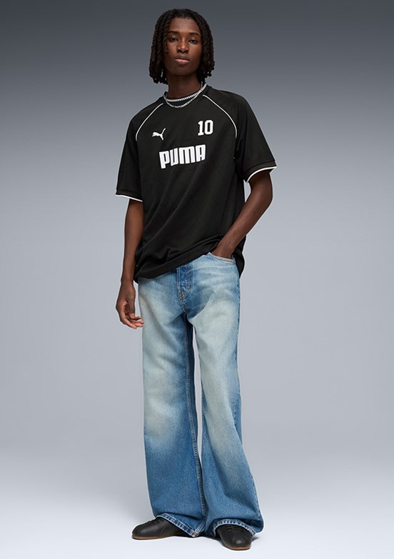 PUMA Sport Football Jersey - 69217701 Erkek Siyah Baskılı T-Shirt