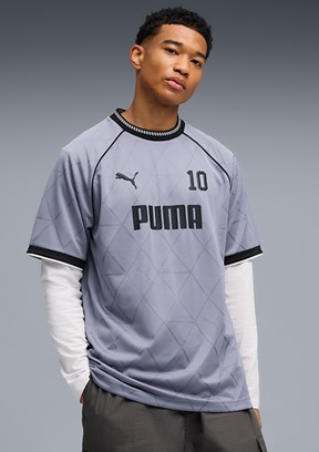PUMA Sport Football Jersey - 69217765 Erkek Gri Baskılı T-Shirt