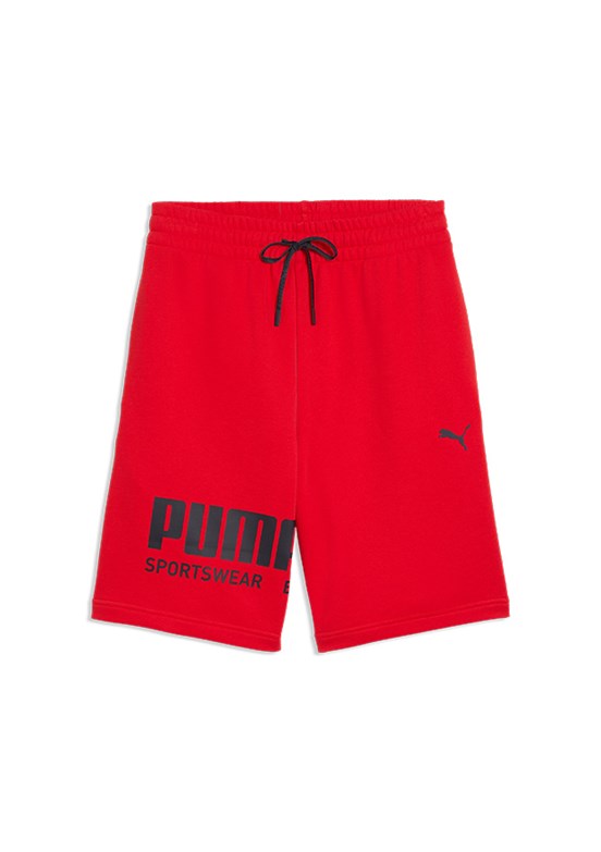 PUMA Sport Graphic - 69223211 Erkek Kırmızı Örme Şort