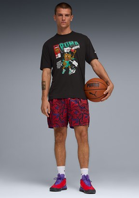 PUMA Flagrant Foul Ss 4 - 69226201 Erkek Siyah Baskılı T-Shirt