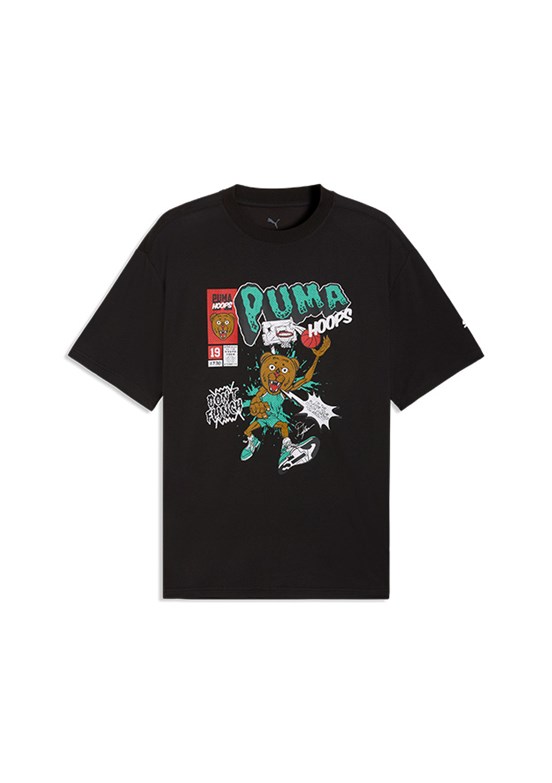 PUMA Flagrant Foul Ss 4 - 69226201 Erkek Siyah Baskılı T-Shirt
