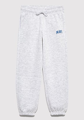 MAVİ - M6010028-88467 Erkek Çocuk Gri Örme Pantolon