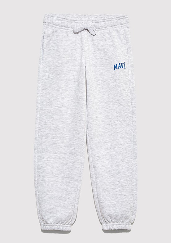 MAVİ - M6010028-88467 Erkek Çocuk Gri Örme Pantolon