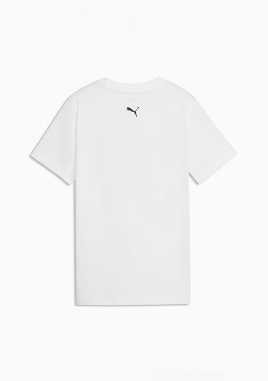 PUMA Super Beyaz Erkek Çocuk Baskılı T-Shirt