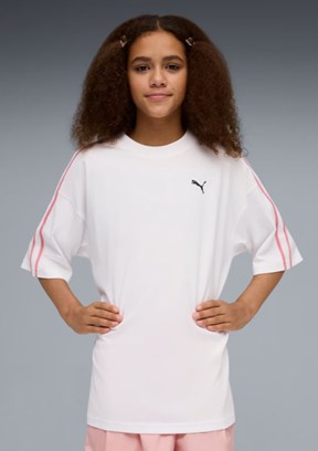 PUMA Beyaz Kız Çocuk Baskılı T-Shirt