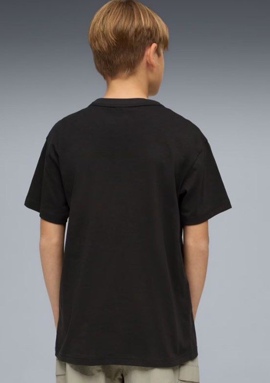 PUMA Siyah Erkek Çocuk Baskılı T-Shirt