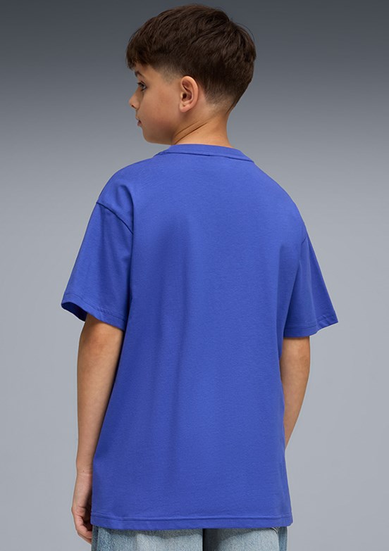 PUMA Graphic - 63452458 Erkek Çocuk Lacivert Baskılı T-Shirt