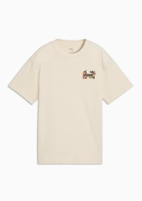 PUMA MID 90s Beyaz Kız Çocuk Baskılı T-Shirt