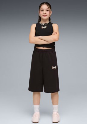 PUMA MID 90s Siyah Kız Çocuk Atlet
