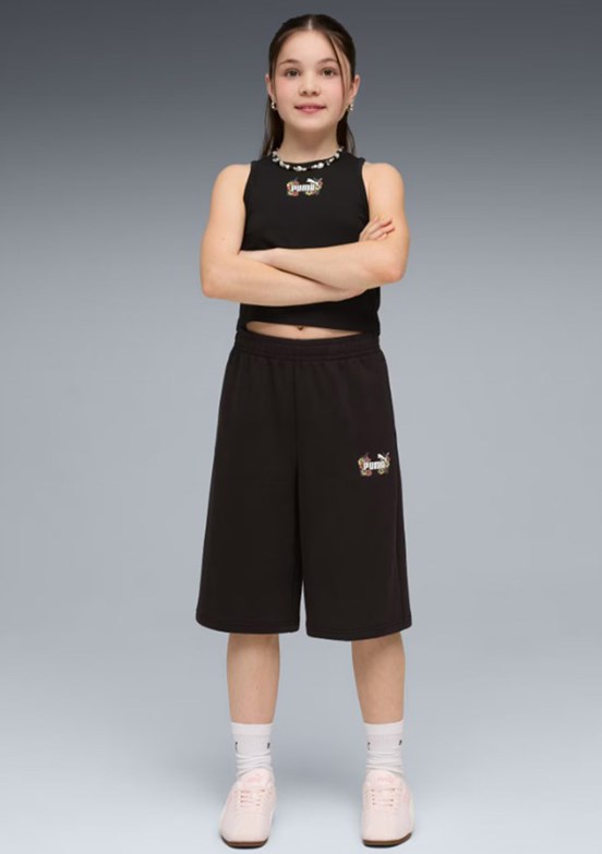PUMA MID 90s Siyah Kız Çocuk Atlet