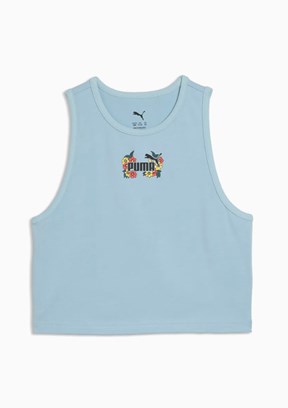 PUMA MID 90s Turkuaz Kız Çocuk Atlet