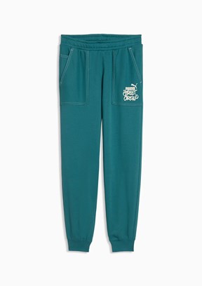 PUMA Mid90S - 69174741 Erkek Çocuk Yeşil Eşofman Altı
