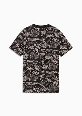 PUMA Mid90S Aop - 69174901 Erkek Çocuk Siyah Baskılı T-Shirt