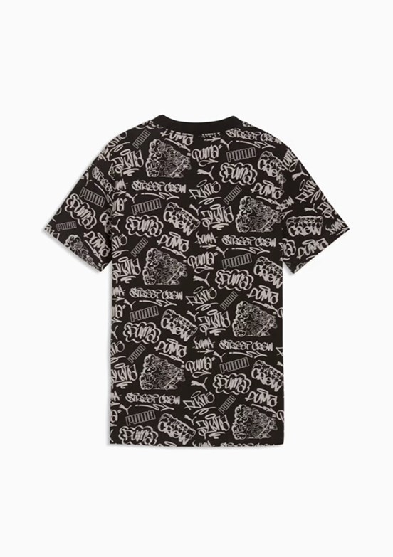 PUMA Mid90S Aop - 69174901 Erkek Çocuk Siyah Baskılı T-Shirt