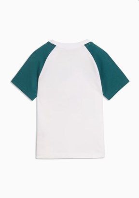 PUMA Super Beyaz Unisex Çocuk Baskılı T-Shirt