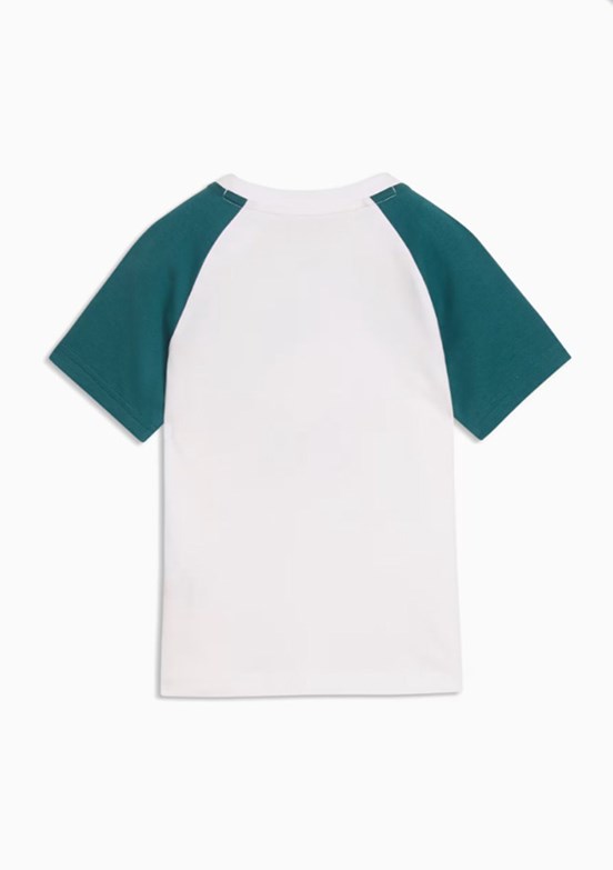 PUMA Super Beyaz Unisex Çocuk Baskılı T-Shirt
