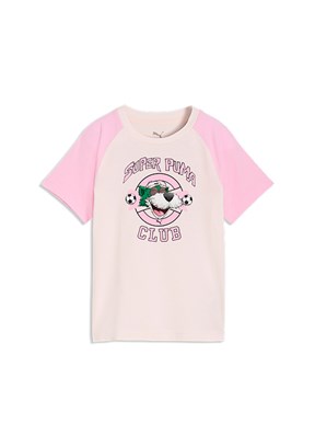 PUMA Super Puma - 69191821 Unisex Çocuk Pembe Baskılı T-Shirt