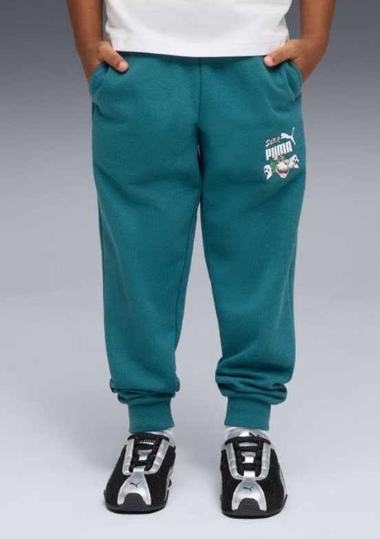 PUMA Super Yeşil Unisex Çocuk Eşofman Altı