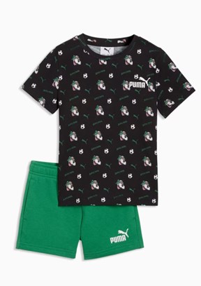 PUMA Super Siyah Unisex Çocuk Eşofman Takımı