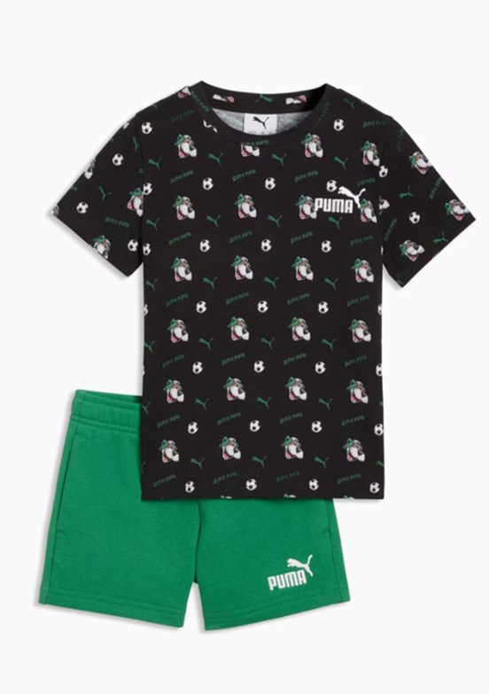 PUMA Super Siyah Unisex Çocuk Eşofman Takımı