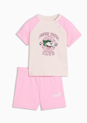 PUMA Super Pembe Unisex Çocuk Eşofman Takımı