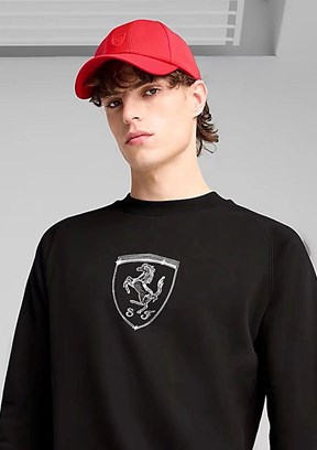 PUMA Ferrari Pro BB - 2641902 Unisex Kırmızı Baskılı Şapka
