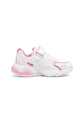 HUMMEL Ultra Perfom Jr. - 900900-9007 Unisex Çocuk Beyaz-Pembe Koşu Ayakkabısı