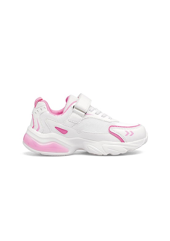 HUMMEL Ultra Perfom Jr. - 900900-9007 Unisex Çocuk Beyaz-Pembe Koşu Ayakkabısı