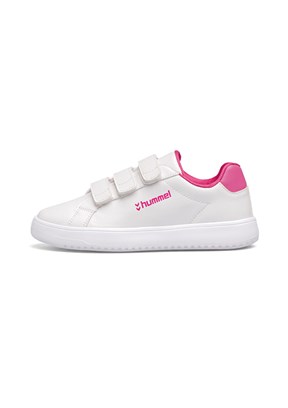 HUMMEL Busan 25 Jr. - 900862-9007 Unisex Çocuk Beyaz-Pembe Sneaker Ayakkabı