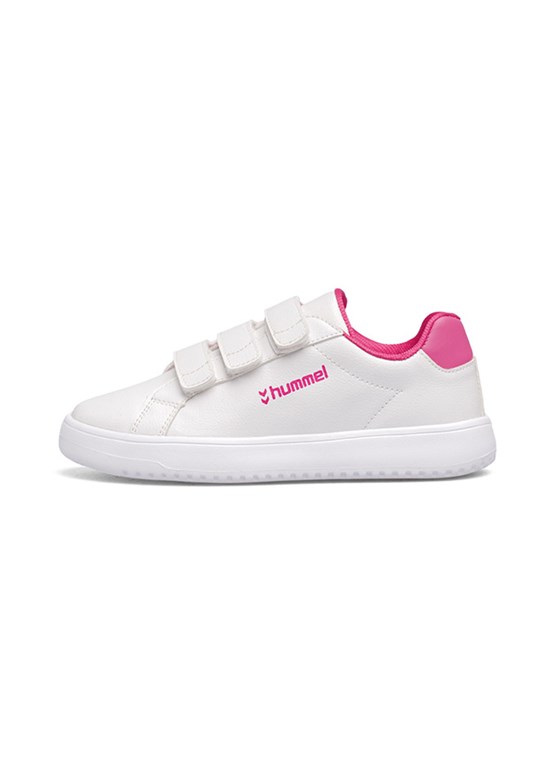 HUMMEL Busan 25 Jr. - 900862-9007 Unisex Çocuk Beyaz-Pembe Sneaker Ayakkabı