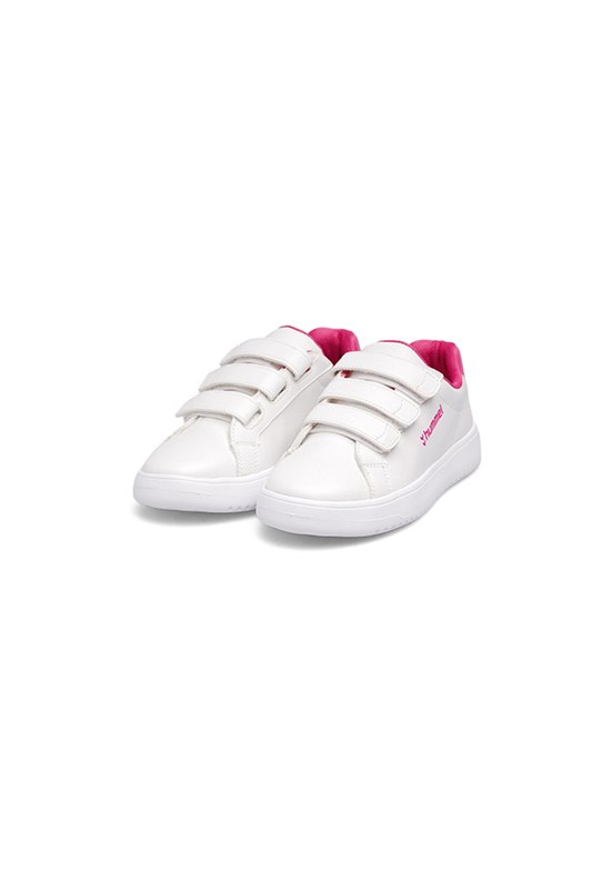 HUMMEL Busan 25 Jr. - 900862-9007 Unisex Çocuk Beyaz-Pembe Sneaker Ayakkabı