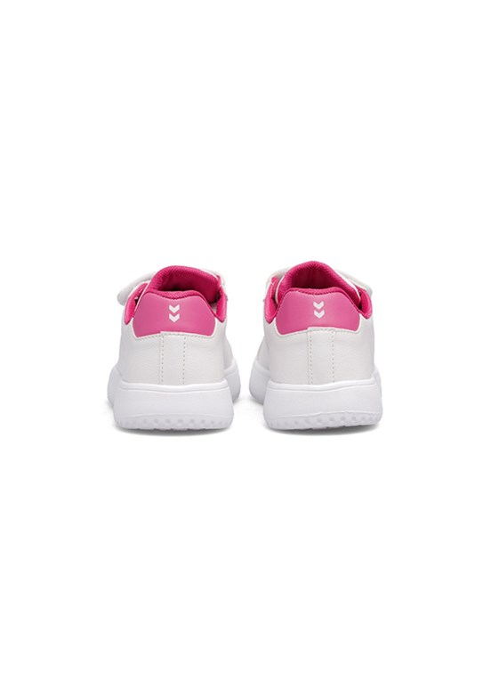 HUMMEL Busan 25 Jr. - 900862-9007 Unisex Çocuk Beyaz-Pembe Sneaker Ayakkabı