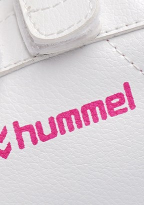 HUMMEL Busan 25 Jr. - 900862-9007 Unisex Çocuk Beyaz-Pembe Sneaker Ayakkabı